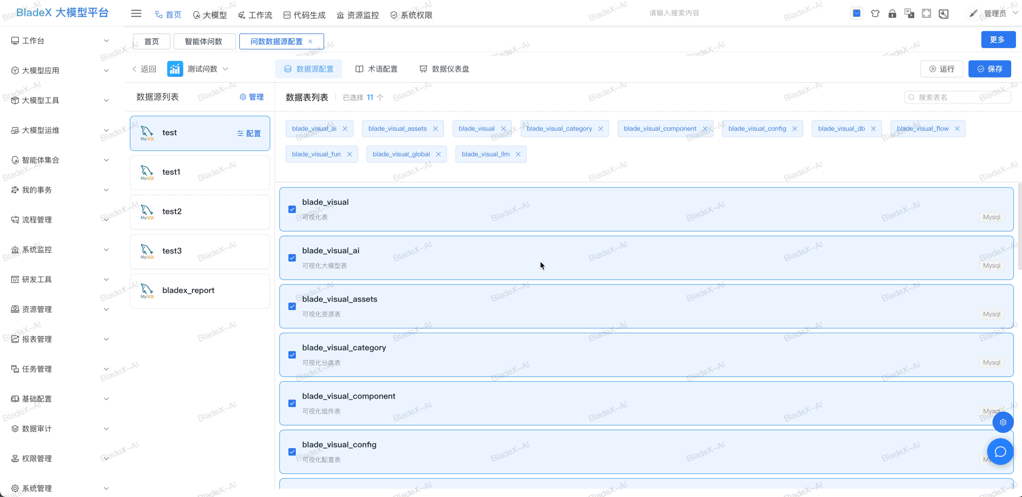 保存数据源配置